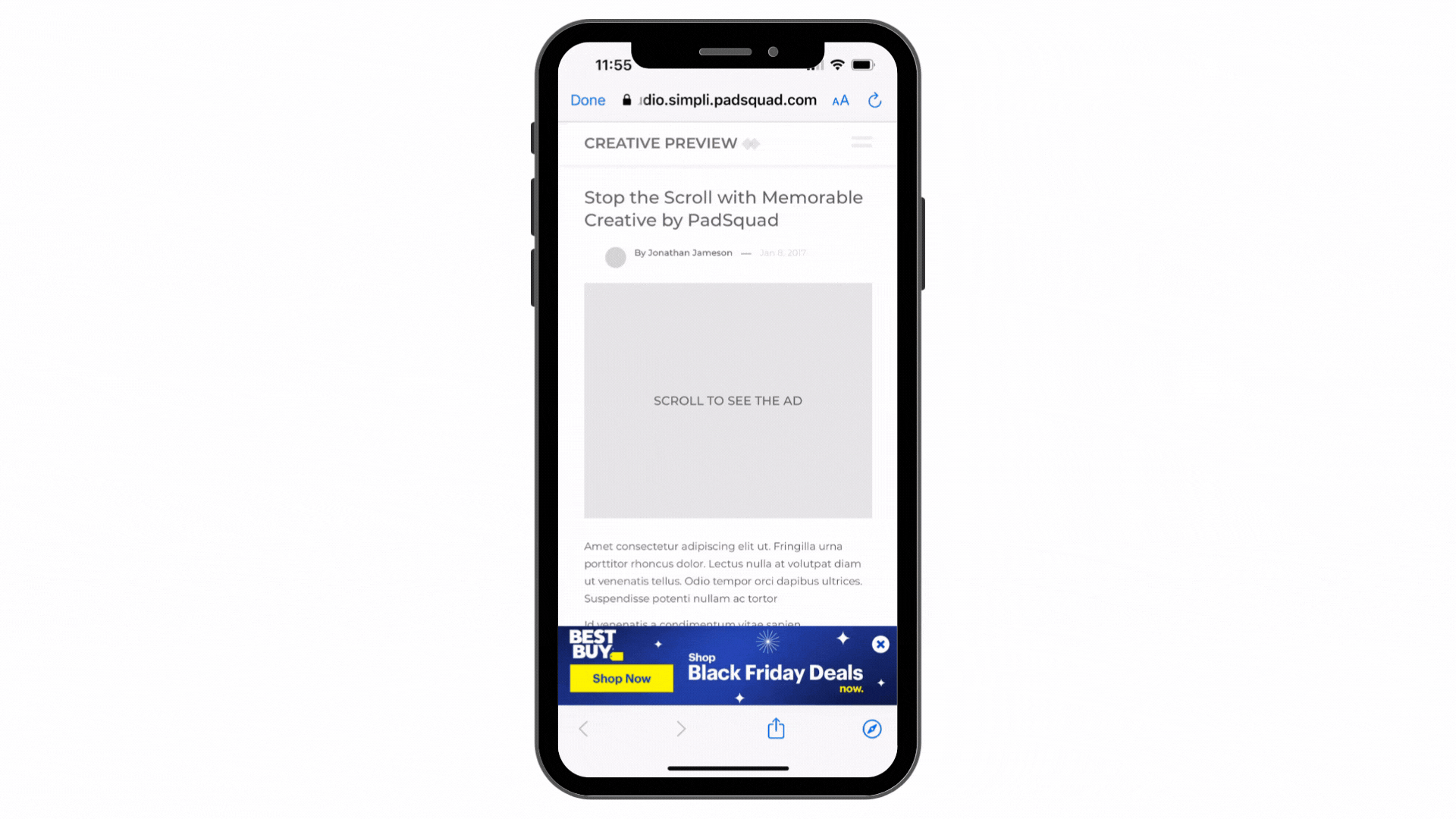 Best Buy Video Scroller
